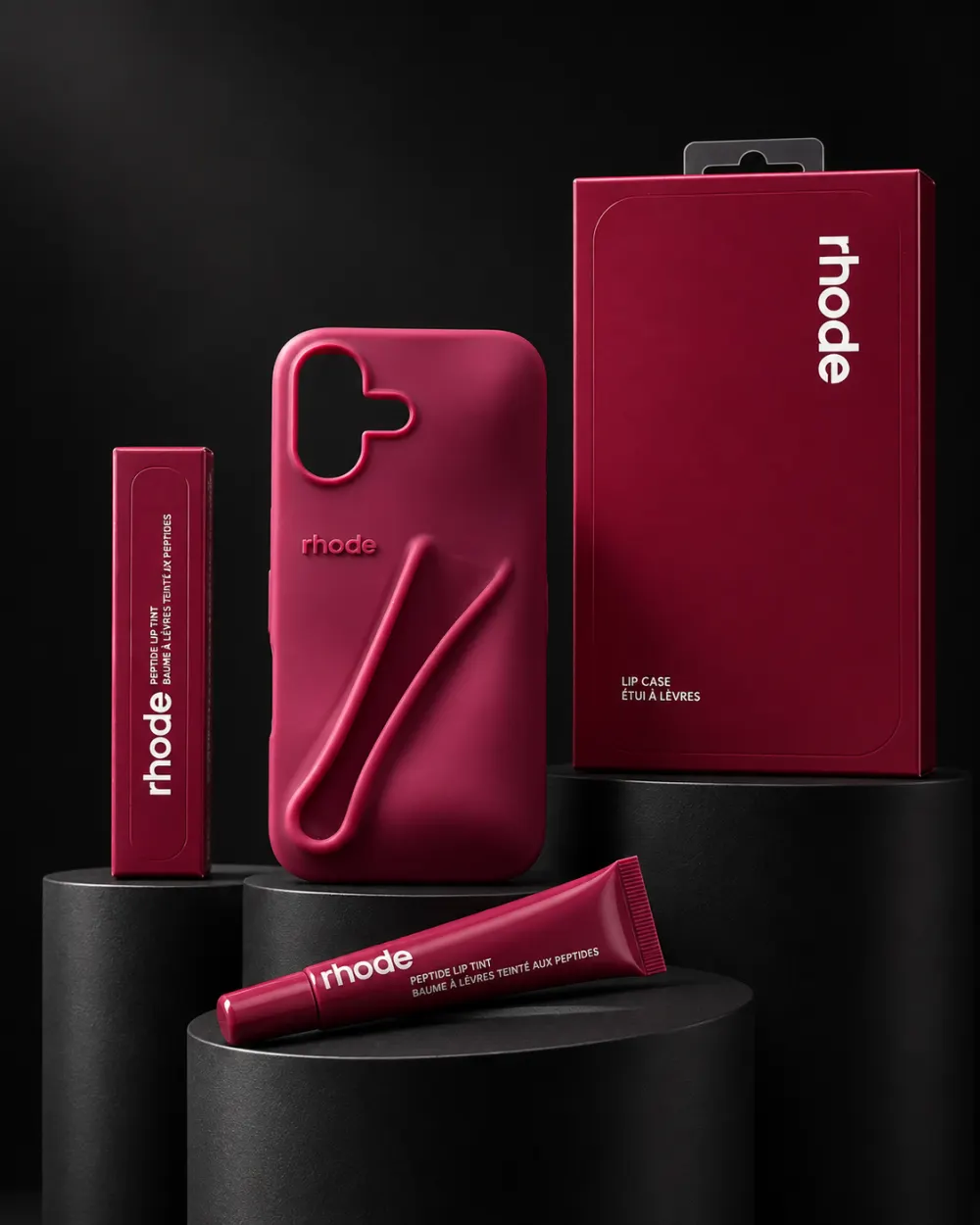 Lip Case Silikon Kılıf — Raspberry | iPhone 16